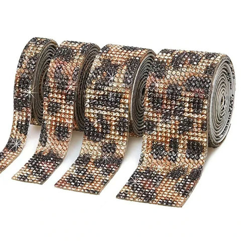 Self-adhesive rhinestone ribbon/collection