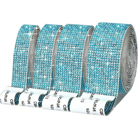 Self-adhesive rhinestone ribbon/collection