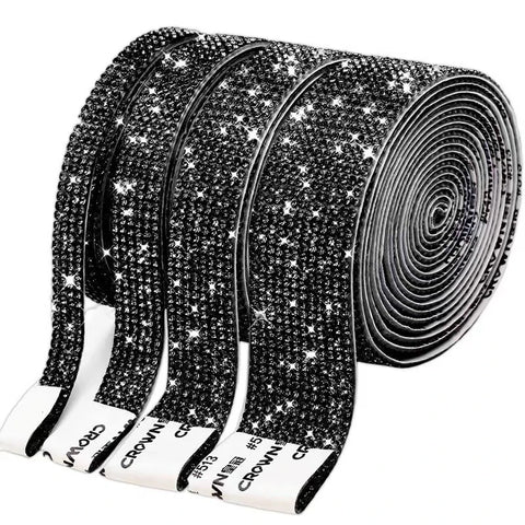 Self-adhesive rhinestone ribbon/collection