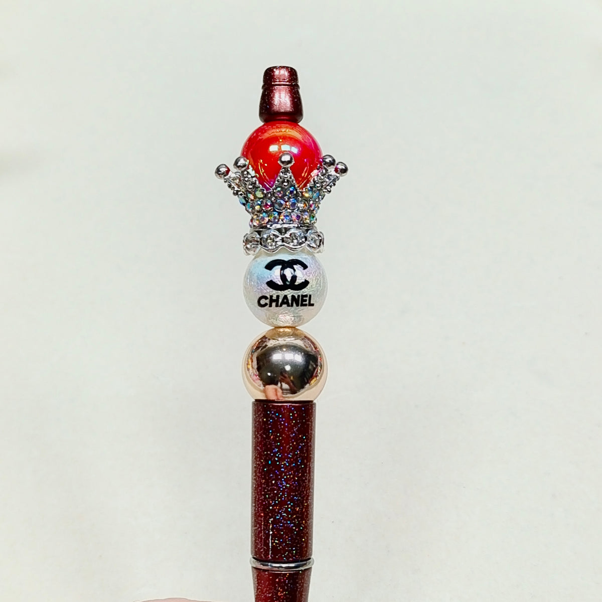 Crown with rhinestones/decorative holder/spacer