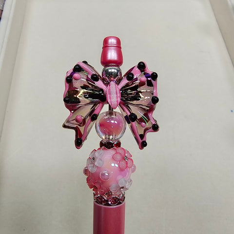 Butterfly pen head decoration 02