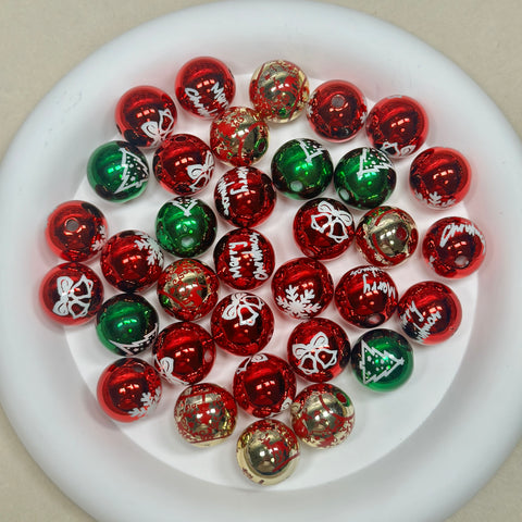 Christmas solid color beads