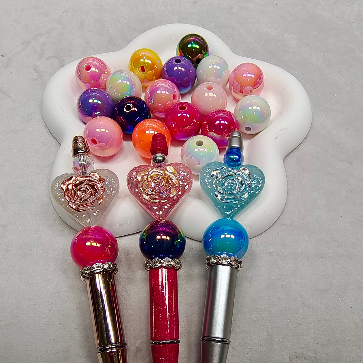 20mm Colored glossy round beads