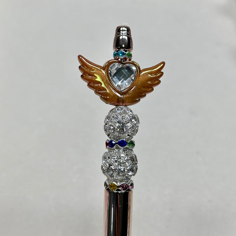 Angel wings inlaid with love diamonds