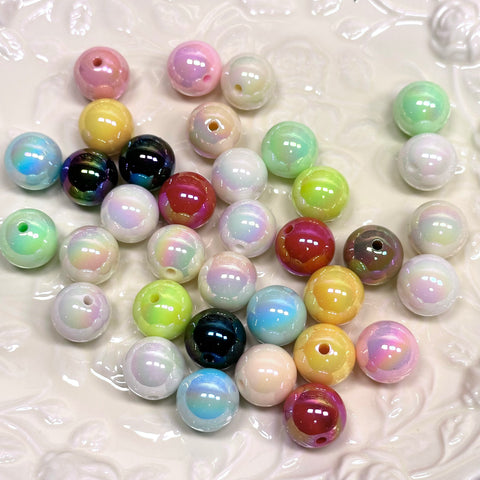 Solid color gradient beads R016